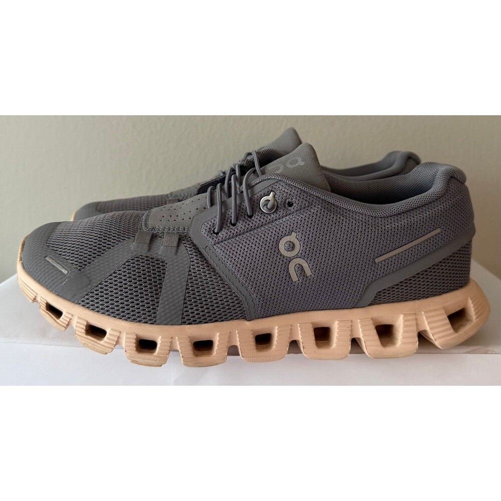 On Cloud Women's Size 8 Cloud 5 Grey/Pink Shoes